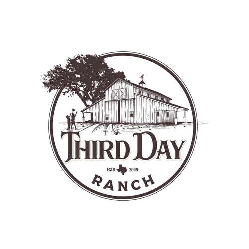 haganhugaさんのCapture essence of Texas ranch experience in new Third Day Ranch logoデザイン