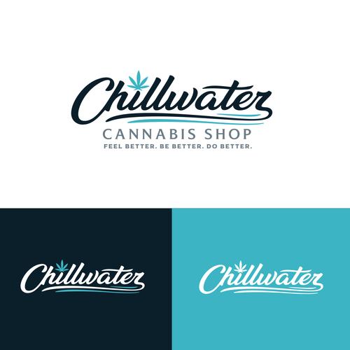 Chillwater Cannabis Shop Logo - Calm the Noise, Find Your Better Design by AngkolJo