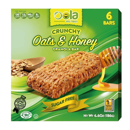 Designs new oola crunchy granola bars Product packaging contest