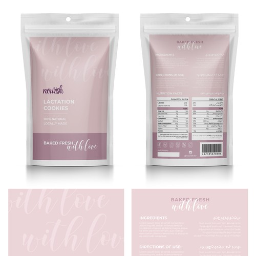 Design feminine, elegant, clean labels for Lactation Products Design by Lady Goga