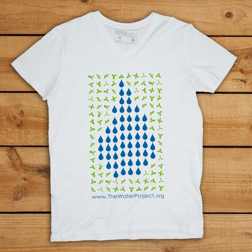 T-shirt design for The Water Project Diseño de dropyourmouth