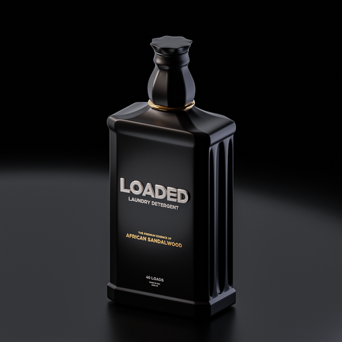 Masculine Cologne-Scented Laundry Detergent Bottle Diseño de MaisonHueco™