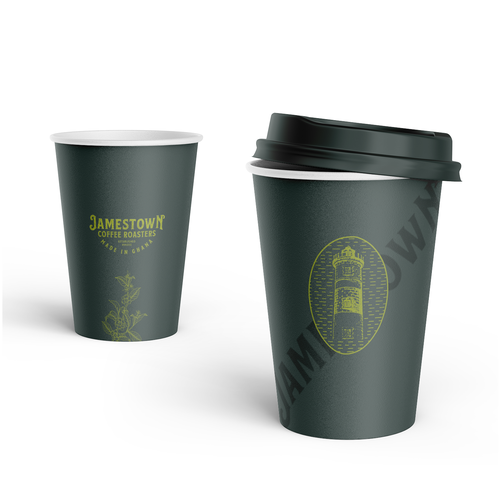 Coffee To-Go Cup Design for Cafe in Ghana Diseño de PackagingHolic