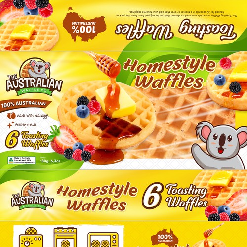 Waffle Packet Design Design by rizal hermansyah