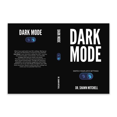 Dark Mode Book Cover Design by Retina99