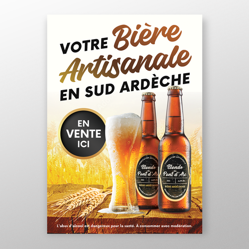 Poster for craft beer Design by Rose ❋