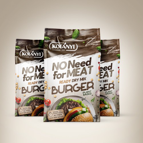 Packaging Project for International plant-based dry mix for International Herbs & Spices Company Design by Mr. Ozz