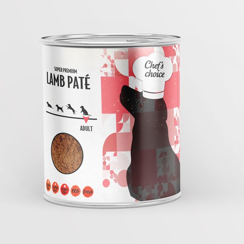 Design a super premium pet food packaging! Design by Budour A.