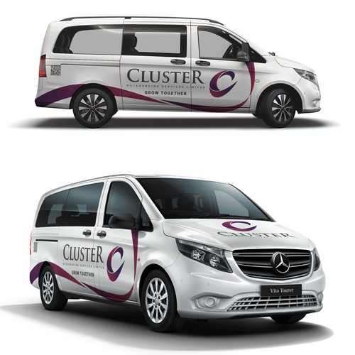 Minimal Car Wrap Design for Mercedes vito(Urgent) Design by Priyo