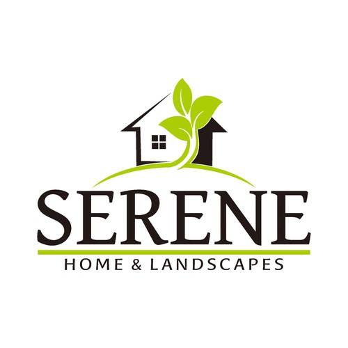 logo for Serene Home & Landscapes Diseño de Kangkinpark