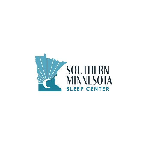 A Sleep Center logo in Southern Minnesota for breathing and sleeping better. Design by MrsR1ck3rt