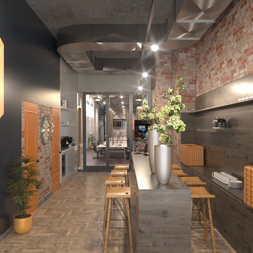 Office design for software development company Design by BenTō.