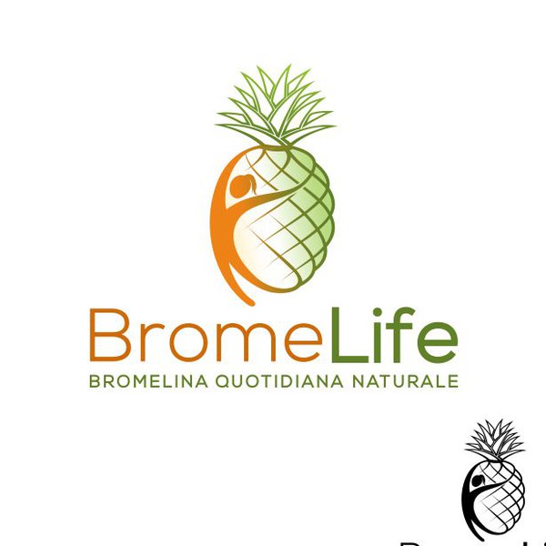 BromeLife - Logo Design for Bromelain natural supplement