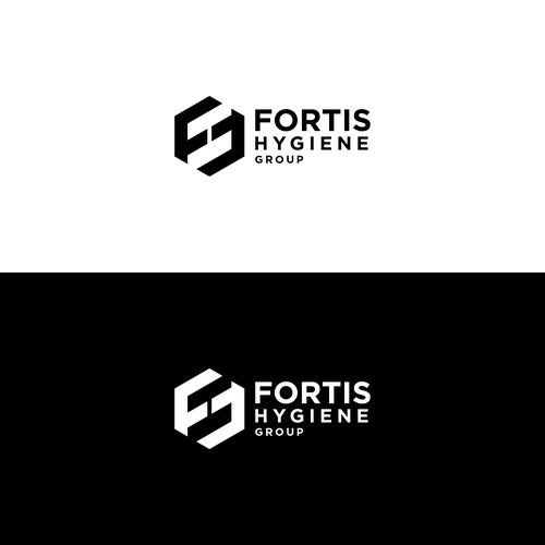"Logo design for an industrial hygiene group (Fortis Hygiene)" winning 