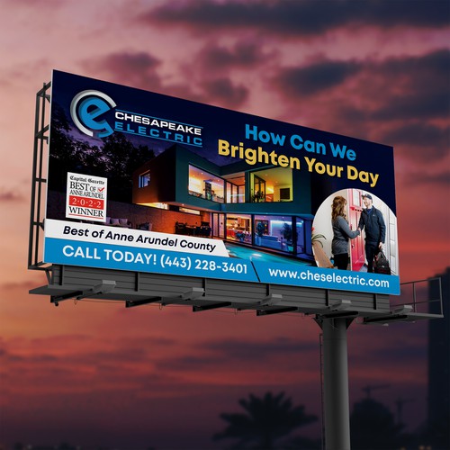 Chesapeake Electric Billboard Design by SoftSkills