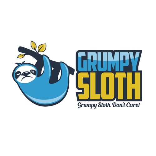 Grumpy Sloth Needs a Cartoony New Logo | Logo design contest