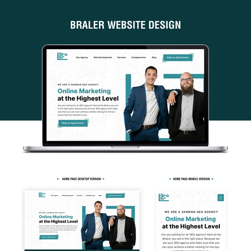 Web page design contest entry by Obizzy
