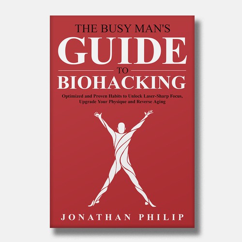 Exciting and unique book cover for mind, body, spirit and health optimization that appeals to men Design by O'idea