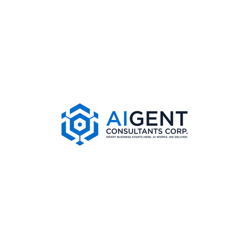 AI Agent Company: Appealing to small to medium sized businesses. Design by sae_mas