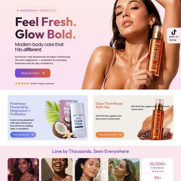 Beauty Website design
