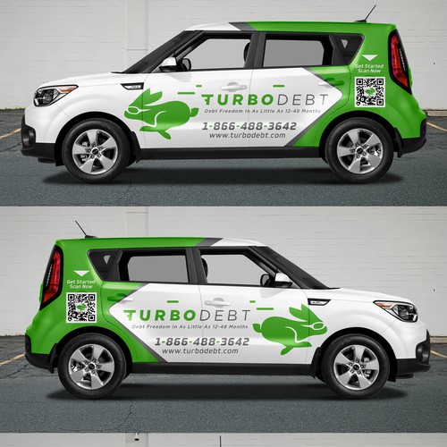 Kia Soul Car Wrap Design for Hot Fintech Startup Réalisé par Duha™