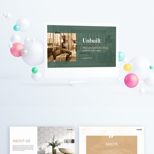 Powerpoint presentation for 3D visualisation company Design by ⭐️Elevaanto⭐️