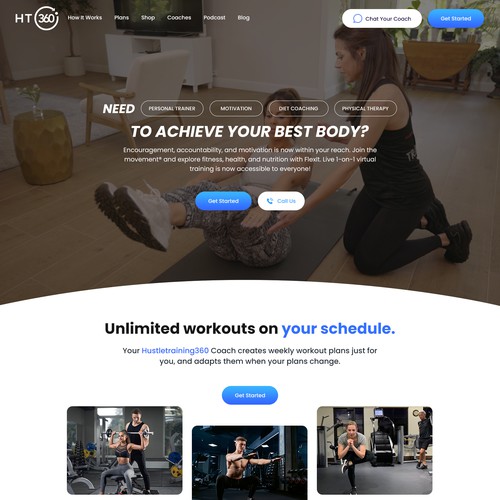 Design a Modern-Style Website with a MAIN Focus of Converting Sales for our Online Coaching Services Design by AKDCreative