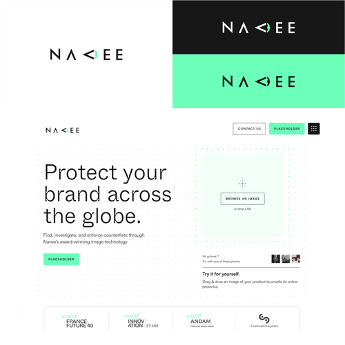 Powerful anti-counterfeiting logo for our startup! Design by 71Z Dezign