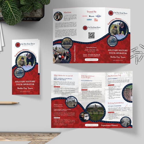 Brochure design for WW2 tour operator in Berlin Design by Hadi (Achiver)