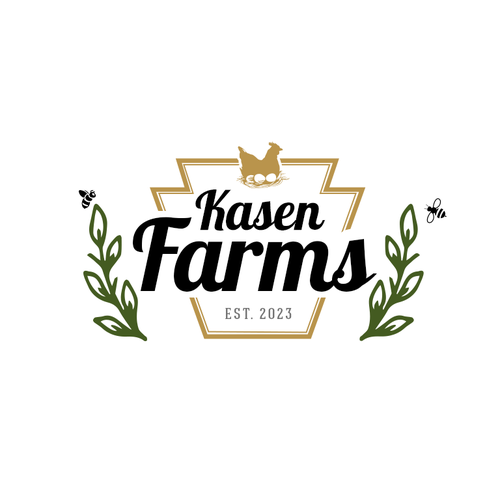 Logo design for small family farm that both dad and 7 year old daughter will love. Design by Andrés Sebastián