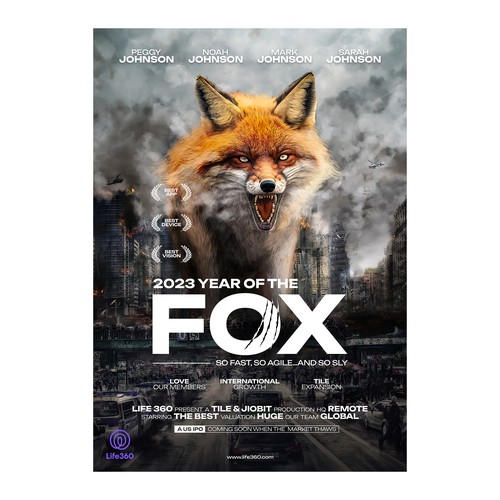 Design di Life360 2023 Year of the Fox Poster di Rasio Std.