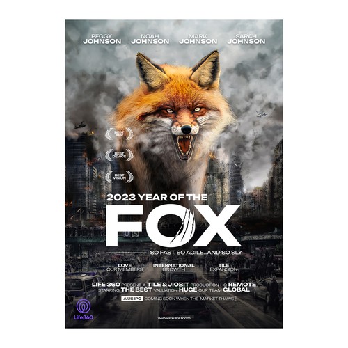 Life360 2023 Year of the Fox Poster Design by Rasio Std.