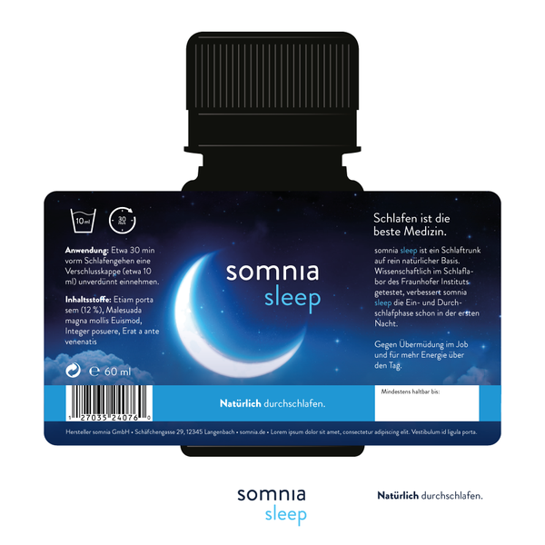 Design by renvert titled "New sleeping potion on a natural basis"