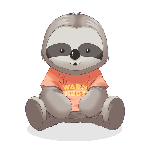 Designs Design a Sloth Stuffed Animal Character for Autistic Children