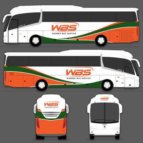 Charter Bus Graphics Incorporating Company Logo Competition Design réalisé par The Faisel