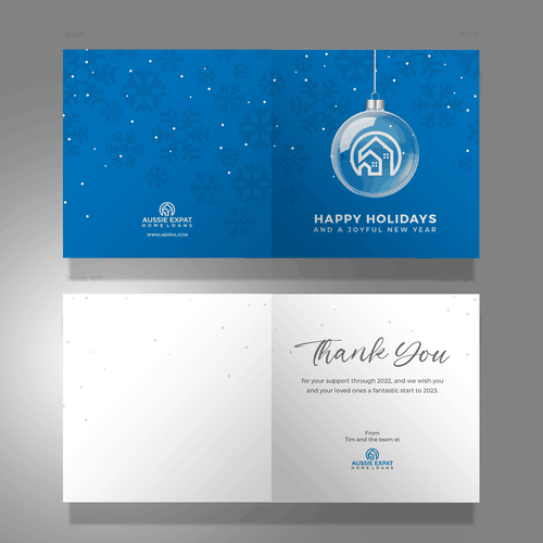 Corporate Christmas card design Design by dalheners