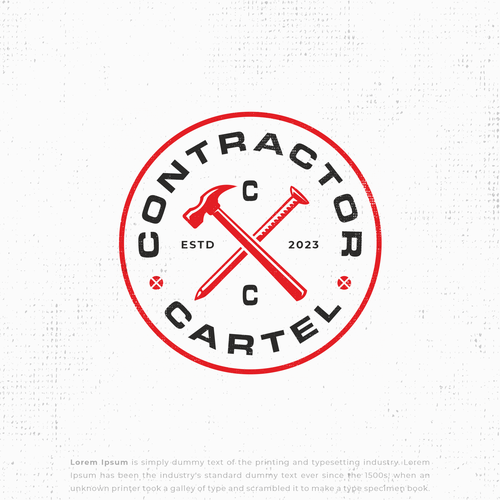 Manly LOGO for the Contractor Cartel Design réalisé par Velvet Sunn