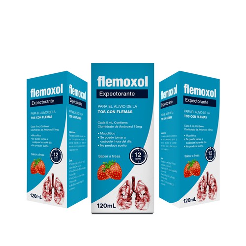 Llamativo empaque para FLEMOXOL Design by creationMB