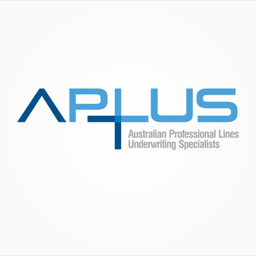 logo for APlus (Australian Professional Lines Underwriting SpecialistsP Design by blackbird.pe