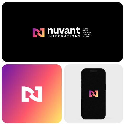 Logo Design for Nuvant Integrations — Modern Architectural Systems Brand Design by Shorttox™