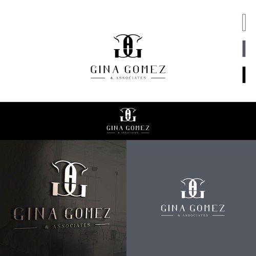 Iconic + high end monogram + text logo Design by Crea8ive.A8t
