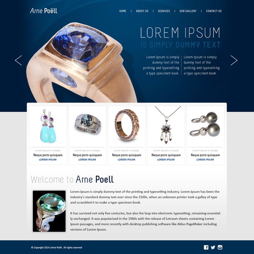 Web page design contest entry by Only Quality