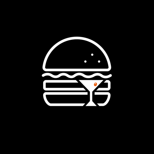 Modern and trendy but unique logo to showcase BURGER and BAR restaurant-ontwerp door MATAMA