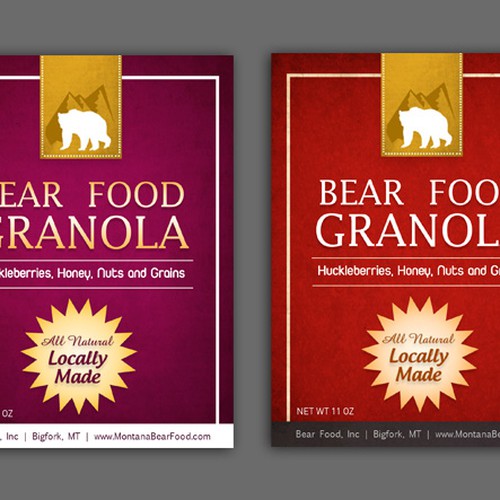 print or packaging design for Bear Food, Inc Design by mille_design