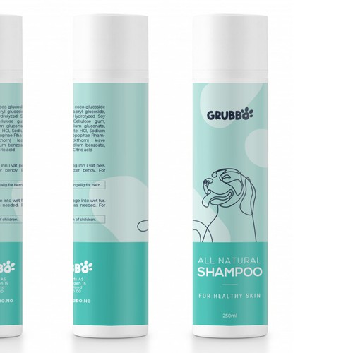 Design label for dog shampoo Design réalisé par intanamir