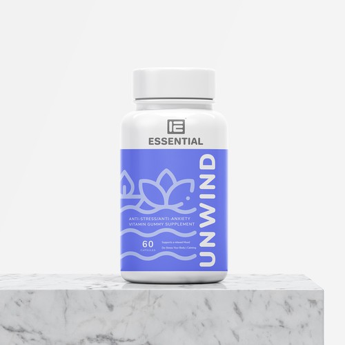 Trendy Supplement Brand Label Design Diseño de MKaufhold