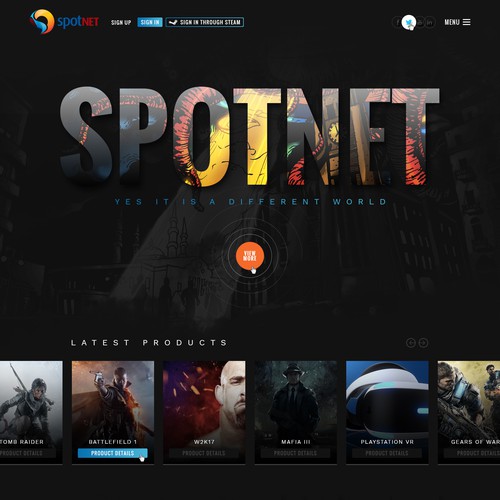 Spotnet website Design by MercClass