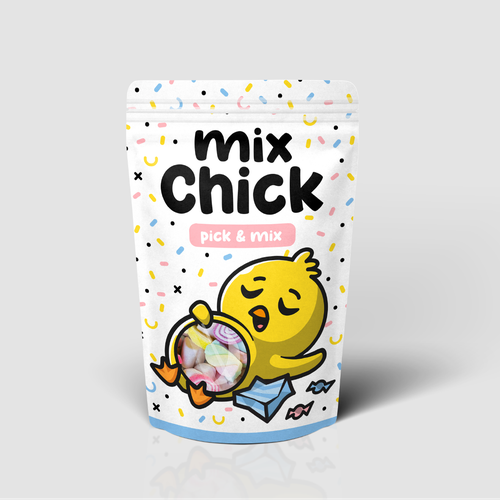 Cute confectionary packaging for pick & mix sweets Design by Ange!a