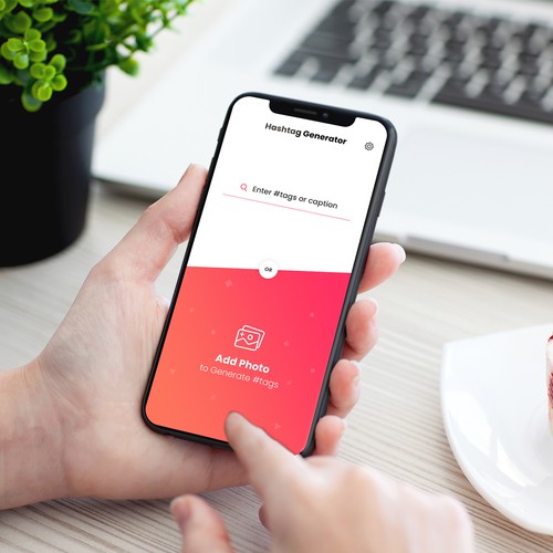 Design a beautiful, professional UI for a Hashtag Generator app Design by Andy Miller
