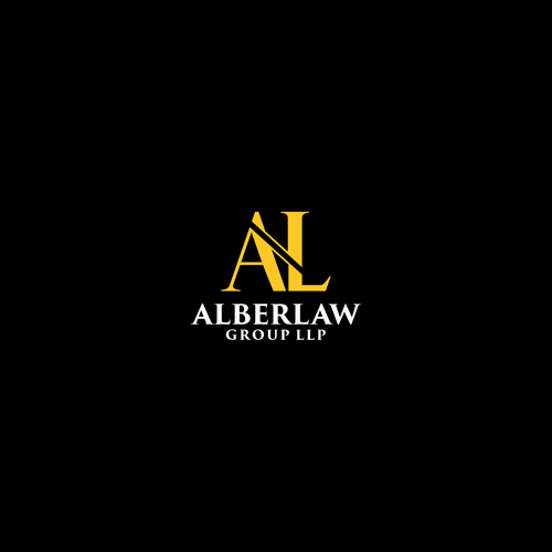 Law office firm logo keep Alber Law separate it looks better Design by SimpleSmple™